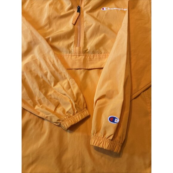 Champion Yellow Packable Pullover Yellow With Hood Size Medium - Picture 5 of 7